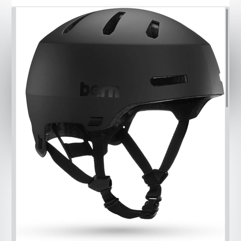 NEW Bern Macon 2.0 Adult  Bike or  Skate Helmet Matte Black